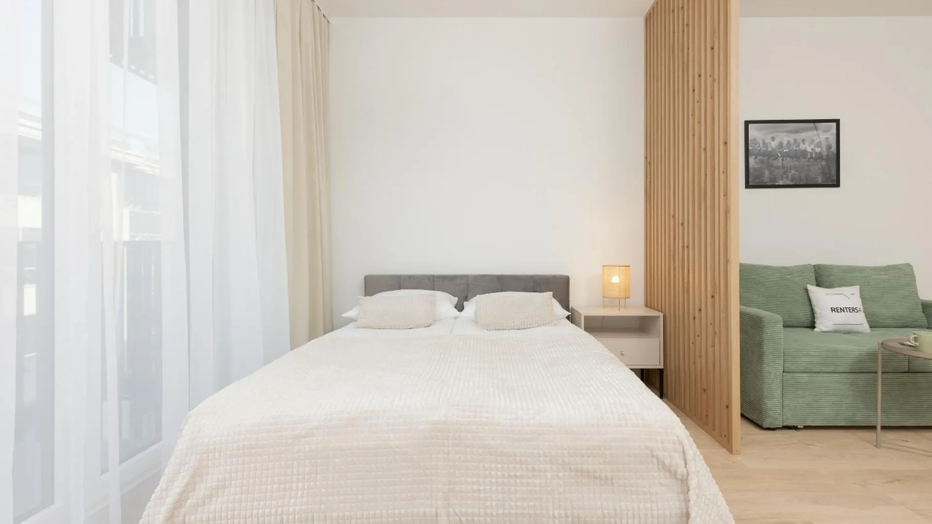 Modern Studio Mokotow With Parking & Balcony By Noclegi Renters ワルシャワ