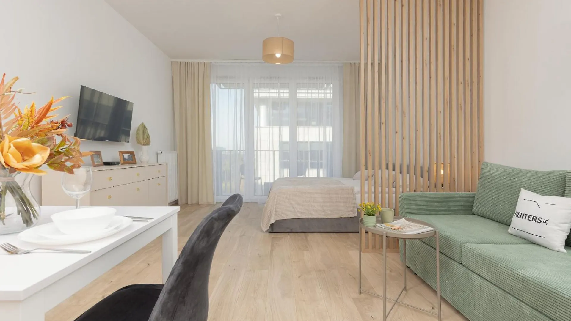 Modern Studio Mokotow With Parking & Balcony By Noclegi Renters ワルシャワ アパート